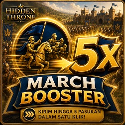 5X Army Mass Launcher  March Booster 1 day