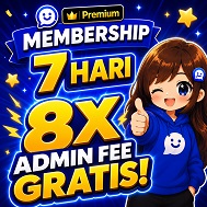 Voucher Gratis 8x Biaya Admin di Haihai Store + 7D Premium Membership