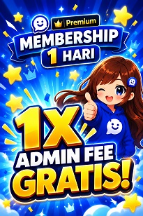 1xFree Admin Fee + 1D Membership