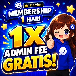 1xFree Admin Fee + 1D Membership