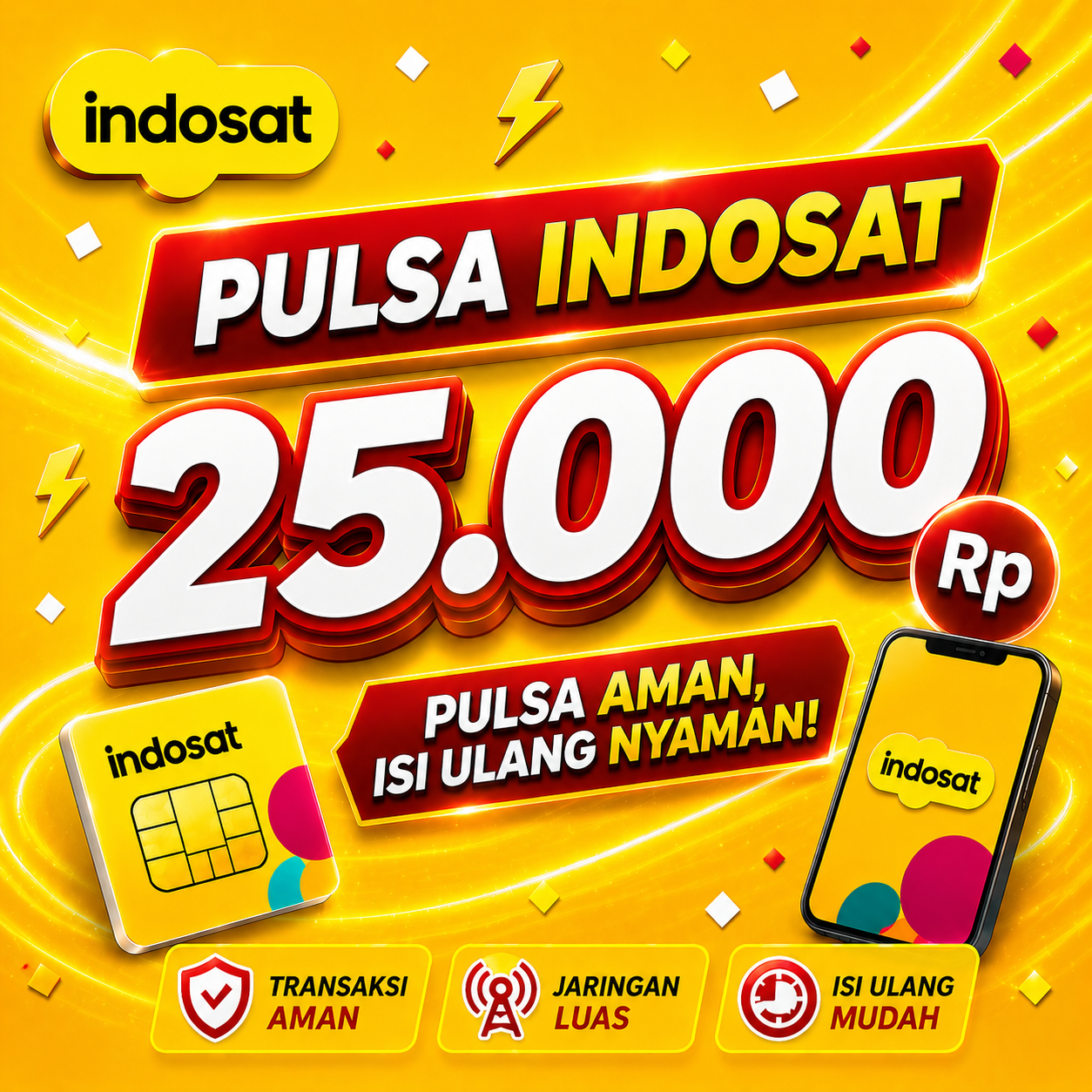 25K Pulsa Indosat