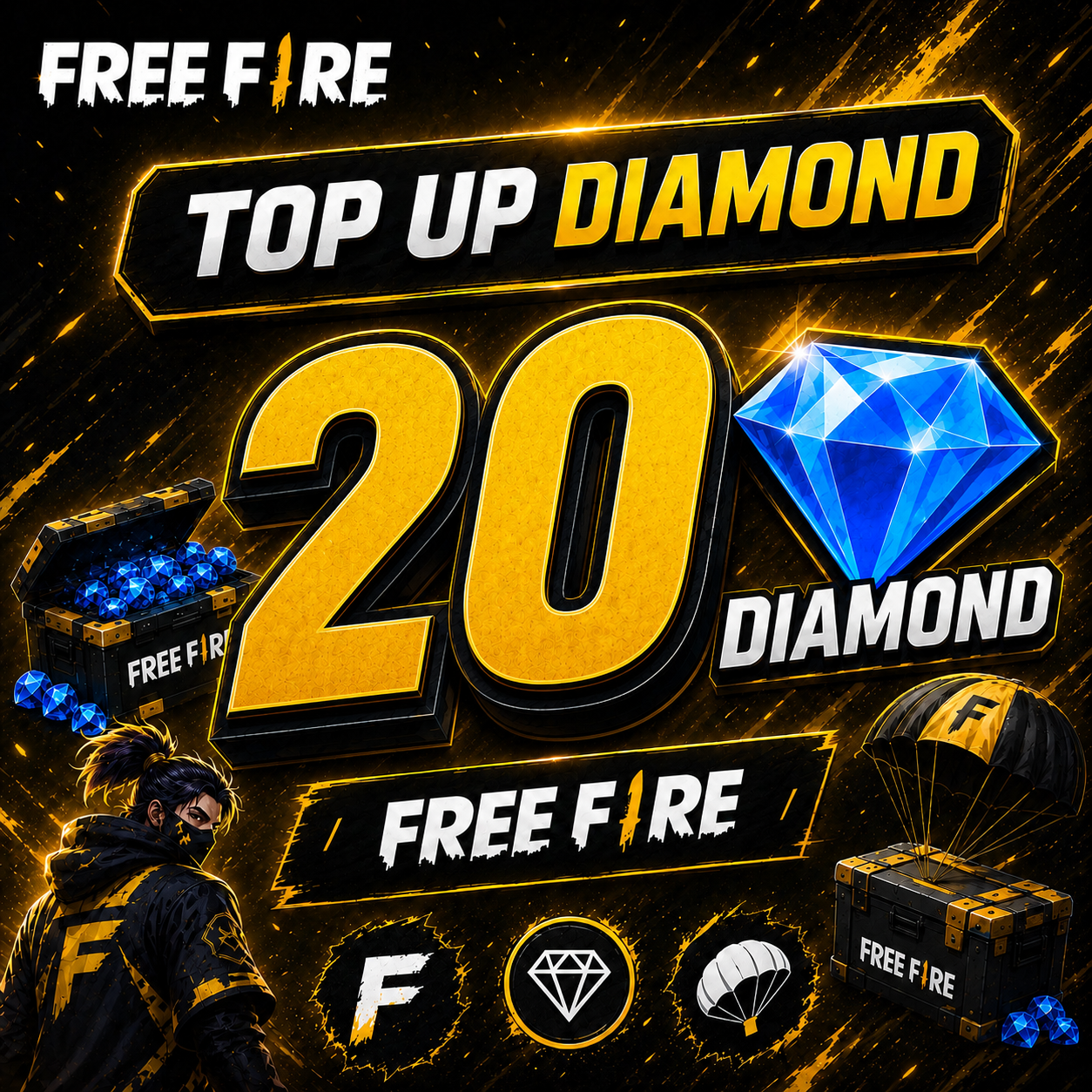 Free Fire 20 Diamond