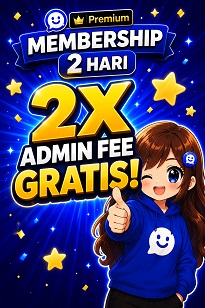 Voucher Gratis 2x Biaya Admin di Haihai Store + 2D Premium Membership