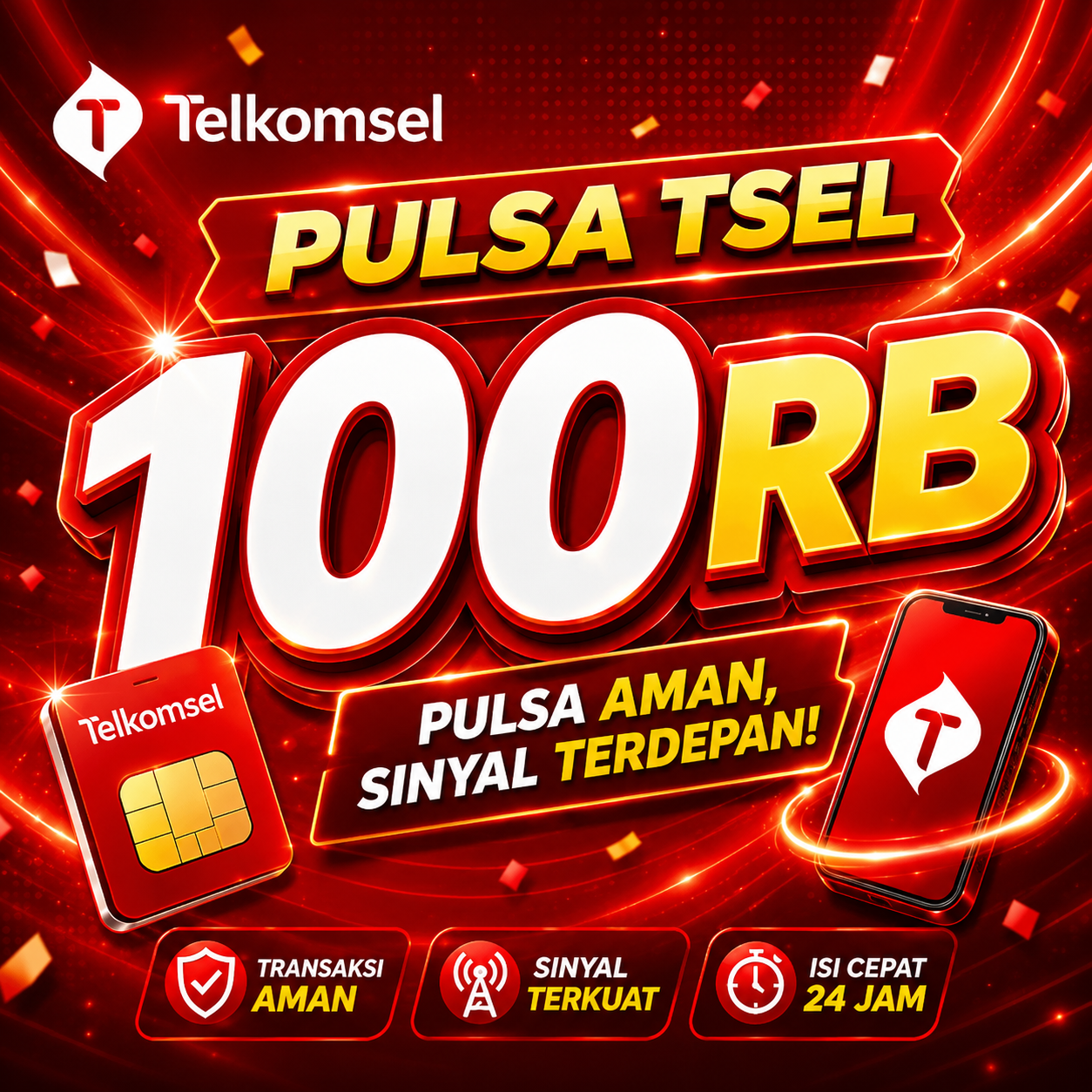 100K Pulsa Telkomsel