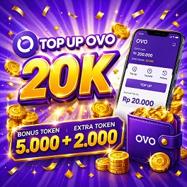 Topup OVO 20K Bonus 5K Token + 2K Token