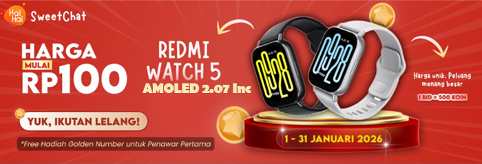 Redmi Watch 5 Amoled 2.07 inc Sangat Murah